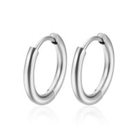 Fashion Solid Color Stainless Steel Plating Earrings 1 Piece sku image 5