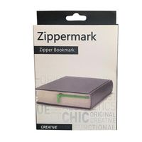 Creative Cartoon Plastic Book Holder Solid Zipper Bookmark main image 2