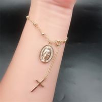 Fashion Cross Alloy Plating Women's Bracelets 1 Piece main image 1