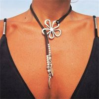 Fashion Flower Alloy Plating Hollow Out Women's Pendant Necklace 1 Piece main image 1