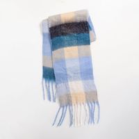 Women's Sweet Color Block Polyester Scarf sku image 6