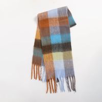 Women's Sweet Color Block Polyester Scarf sku image 1
