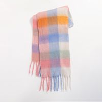 Women's Sweet Color Block Polyester Scarf sku image 4