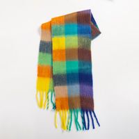 Women's Sweet Color Block Polyester Scarf sku image 16