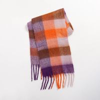 Women's Sweet Color Block Polyester Scarf sku image 9
