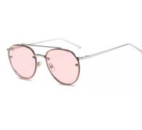 Fashion Solid Color Pc Round Frame Frameless Women's Sunglasses sku image 5
