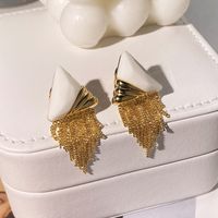 Fashion Triangle Alloy Plating Women's Ear Studs 1 Pair sku image 2