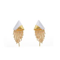 Fashion Triangle Alloy Plating Women's Ear Studs 1 Pair main image 3