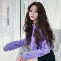 Women's Fashion Street High Temperature Wire Centre Parting Long Curly Hair Wigs main image 2