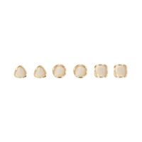 Basic Geometric Copper Plating Opal Earrings 1 Set main image 3