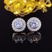 Fashion Geometric Copper Zircon Earrings 1 Pair sku image 7