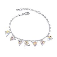 Simple Style Triangle Alloy Inlay Crystal Women's Bracelets 1 Piece sku image 1
