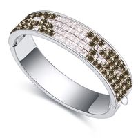 Fashion Geometric Alloy Inlay Crystal Women's Bangle 1 Piece sku image 4