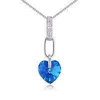 Style Simple Forme De Cœur Alliage Incruster Cristal Femmes Pendentif 1 Pièce sku image 5