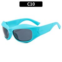 Streetwear Solid Color Ac Cat Eye Full Frame Women's Sunglasses sku image 9