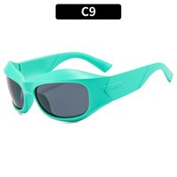 Streetwear Solid Color Ac Cat Eye Full Frame Women's Sunglasses sku image 8