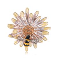 Fashion Bee Flower Alloy Brooch Nhdr135161 sku image 3