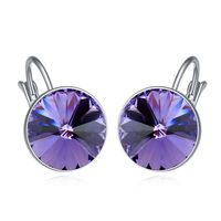 Retro Geometric Alloy Inlay Crystal Women's Ear Studs 1 Pair main image 3