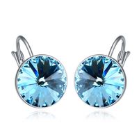 Retro Geometric Alloy Inlay Crystal Women's Ear Studs 1 Pair main image 2