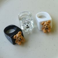 Cute Bear Synthetic Resin Women's Rings main image 5
