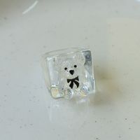 Cute Bear Synthetic Resin Women's Rings main image 3
