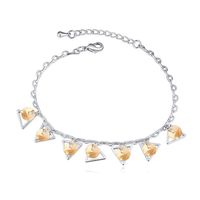 Simple Style Triangle Alloy Inlay Crystal Women's Bracelets 1 Piece main image 4