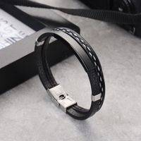 Punk Solid Color Titanium Steel Polishing Unisex Bracelets 1 Piece main image 6