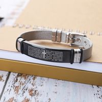 Fashion Solid Color Stainless Steel Polishing Unisex Bracelets 1 Piece main image 4