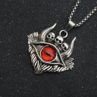 Fashion Devil's Eye Stainless Steel Stoving Varnish Pendant Necklace 1 Piece main image 3