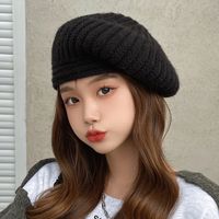Women's Fashion Solid Color Eaveless Beret Hat main image 5