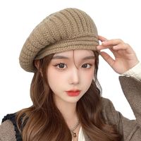 Women's Fashion Solid Color Eaveless Beret Hat main image 3