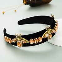 Simple Style Geometric Cloth Inlay Rhinestones Hair Band 1 Piece sku image 4