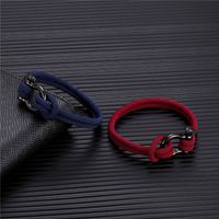 Fashion Solid Color Stainless Steel Braid Men's Bracelets main image 3