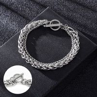 Hip-hop Geometric Titanium Steel Plating Bracelets main image 4