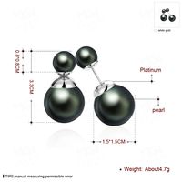 Mode Géométrique Alliage Placage Perles Artificielles Femmes Boucles D'oreilles 1 Paire main image 6