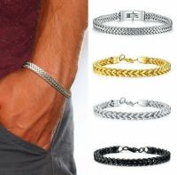 Fashion Solid Color Titanium Steel Chain Bracelets main image 6