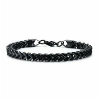 Fashion Solid Color Titanium Steel Chain Bracelets sku image 1