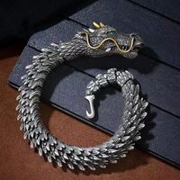 Retro Dragon Copper Plating Bracelets main image 6