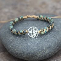 Bohemian Tree Turquoise Metal Braid Bracelets sku image 22