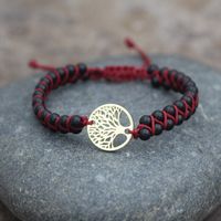 Bohemien Baum Türkis Metall Flechten Armbänder sku image 1