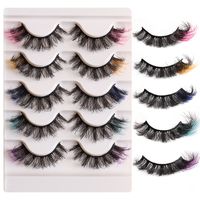 Fashion Color Fried Mink Hair Planting Grafting Eyelashes Thick Curl Eyelash main image 5