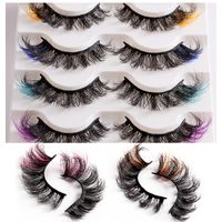 Fashion Color Fried Mink Hair Planting Grafting Eyelashes Thick Curl Eyelash main image 4