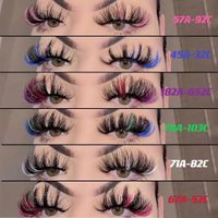 Fashion 25mm Mink Color Thick Curl False Eyelashes main image 1