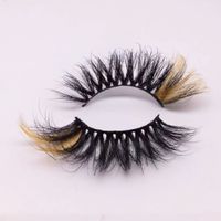 Fashion 25mm Mink Color Thick Curl False Eyelashes sku image 12