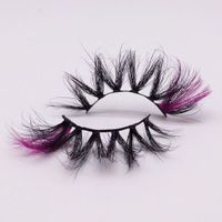 Fashion 25mm Mink Color Thick Curl False Eyelashes sku image 17