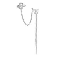 Lady Heart Shape Brass Earrings Tassel Copper Earrings sku image 4