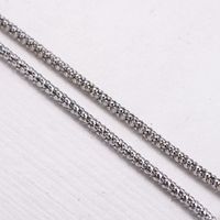 Retro Curve Stainless Steel Plating Chain Necklace 1 Piece main image 3