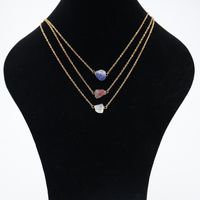 Fashion Geometric Agate Plating Natural Stone Necklace 1 Piece main image 3
