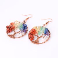 Retro Tree Alloy Plating Crystal Women's Ear Studs 1 Pair main image 5