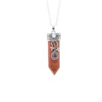Fashion Water Droplets Copper Plating Natural Stone Pendant Necklace 1 Piece main image 6